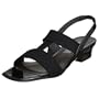 Prevata Women's Glide Casual Sandal,Black,9 AA US