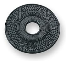 Old Dutch 008MB 5.5 Inch Round Matte Black Cast Iron Hobnail Trivet