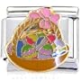Easter Basket Italian Charm