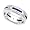 18k White Gold Diamond and Blue Sapphire Eternity Wedding Band Ring (G-H/SI, 1/7 ct.), 4