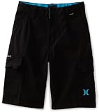 Hurley Boys 8-20 Chissel Pocket Short, Black, 10