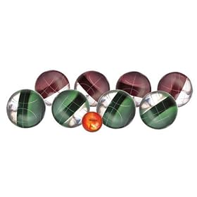 Halex Platinum Bocce Set (113mm Clear Resin Balls)