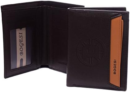 AYHENG Boston Bruins Logo Embossed Leather Bifold Billfold Wallet