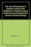The law of restitution in Scotland : supplement