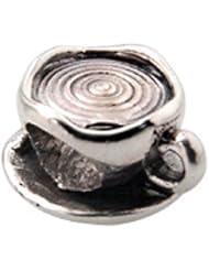 Zable (tm) Sterling Silver Tea Cup Bead / Charm