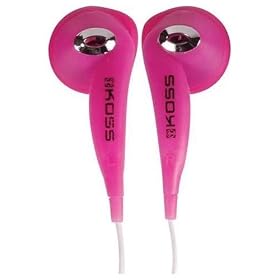 Koss KEB7CLR Portable Earbud (Pink) by 