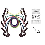 ProSource 48-Inch Premium Latex Resistance Exercise Band Set (Set of Five)