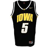 Nike Iowa Hawkeyes #5 Black Replica Basketball Jersey