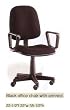 BLACK OFFICE CHAIR WITH ARMRESTS