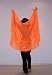 Bild: Bauchtanz Schleier 01 orange halbrund
