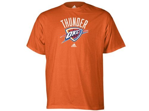 Adidas Men's Oklahoma City Thunder Gametime Full Primary Logo Shirt Orange