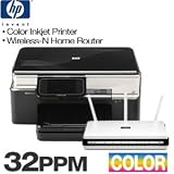 HP Color Inkjet Printer & D-Link Wireless Router
