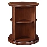 Cherry Rotating Bookshelf Table
