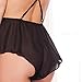 EVEROVE Women's Sexy Babydoll Lingerie Transparent Lace Dress