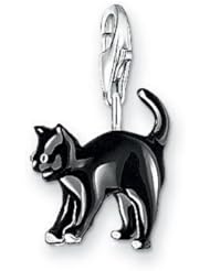 Thomas Sabo Black Cat Charm, Sterling Silver