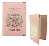 Real Leather Passport Holder - Pink
