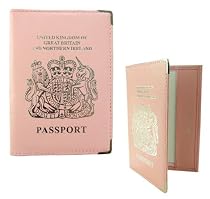 Real Leather Passport Holder (Pink)