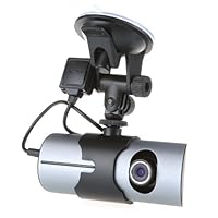 Dual Front & Rear Camera DVR Car Vehicle Dash Dashboard GPS Data Recorder 1.3M