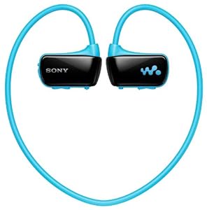 Sony Walkman W273 4GB Waterproof MP3 Player for Swimming, Running and other Sports, with Wearable design - Blue