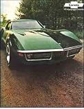 BEAUTIFUL 1971 CORVETTE STINGRAY COUPE SALES BROCHURE
