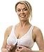 Carole Martin Full-Freedom Comfort Front Closure Bra for Women, Wireless (40, White)