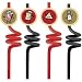 It's Showtime Party Crazy Straws 4 Pack