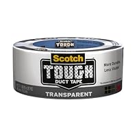 Scotch Transparent Duct Tape, 2 Inches x 20 Yards, Clear (2120-A)