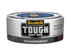 Scotch Transparent Duct Tape, 2 Inches x 20 Yards, Clear (2120-A)