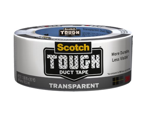 3M 2120 Scotch Transparent High Performance Duct Tape, 1.88-Inch x 20-Yard, 1-Pack