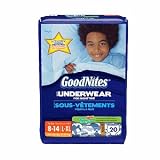 Goodnites Goodnites Boys Underpants for Nighttime, Mega Pack, Large/Extra Large 20 ct (Quantity of 2)