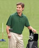 Harriton Men's Polytech Short Sleeve Polo T-Shirt. M315
