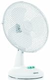 Design Tischventilator (Durchmesser 23 cm, drehend, 2 Geschwindigkeitsstufen, leiser Lüfter)