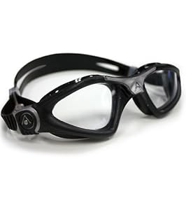 Aqua Sphere Kayenne Goggle With Clear Lens, Black/Silver, Regular