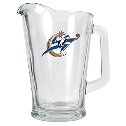 Washington Wizards NBA 60oz Glass Pitcher - Primary Logo by Great American Products