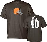 Reebok Cleveland Browns Peyton Hillis Name & Number T-Shirt Medium