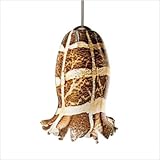 IMAGE OF LBL Lighting HS181MOBZLEDFSJ Cuttle Pendant - Fusion Jack, Bronze Finish with Mocha Glass - LAMPING OPTION - LED