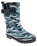 Capelli New York Shiny Service Camo Printed Boys Sporty Rain Boot