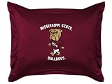 Mississippi State Bulldogs Mesh Standard Size Individual Pillow Sham
