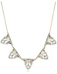 Yochi Crystal Clear Art Deco Necklace