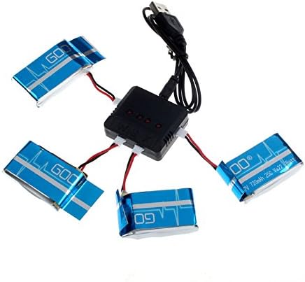 Altumcloud (TM)Special brand RC Helicopter Airplane 4port USB Lipo Battery Charger units For Hubsan X4 Q4 H107L H107C WLtoys JJCR UDI Syma X5C