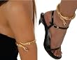 Gold Snake Bracelet, Ankle Bracelet or Arm Cuff