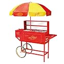 Nostalgia Electrics Carnival Hot Dog Cart with Umbrella- HDC-701
