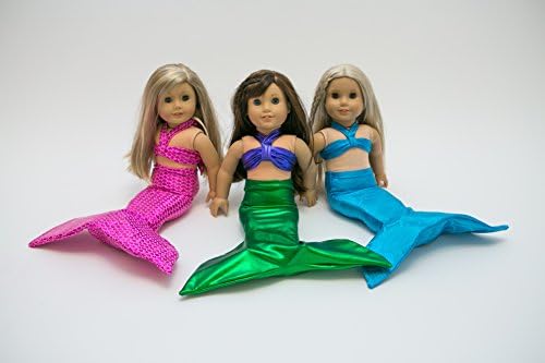Pink Mermaid Outfit for 18" Large Doll - includes Mermaid Tail &amp; Top - Doll not included