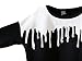 MOONCOLOUR Women's Splicing Print Long Sleeve Pullover