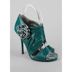 Leopard Rosette Cut-Out Bootie