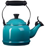  : Le Creuset Demi Enamel-on-Steel 1-1/4-Quart Kettle, Caribbean