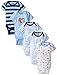 Gerber Baby Boys 5-Pack Short Sleeve Variety Onesies Bodysuits Transportation Newborn