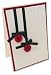 Handmade Button Ornament Embossed Christmas Card - (Pack of 5) RS.399.00