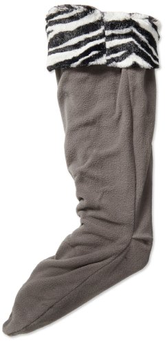 Betsey Johnson Women's Fur Cuff Knee Length Welly Sock