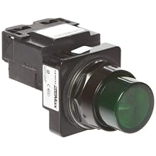 Siemens 52BL4H3 Heavy Duty Pilot Indicator Light, Water and Oil Tight, Plastic Lens, Transformer, 755 Type Lamp or 6V LED, Green, 240VAC Voltage